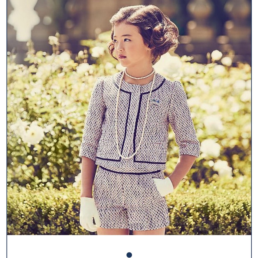 Janie and Jack tweed blazer set